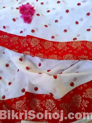 স্ক্রিন প্রিন্ট শাড়ি
